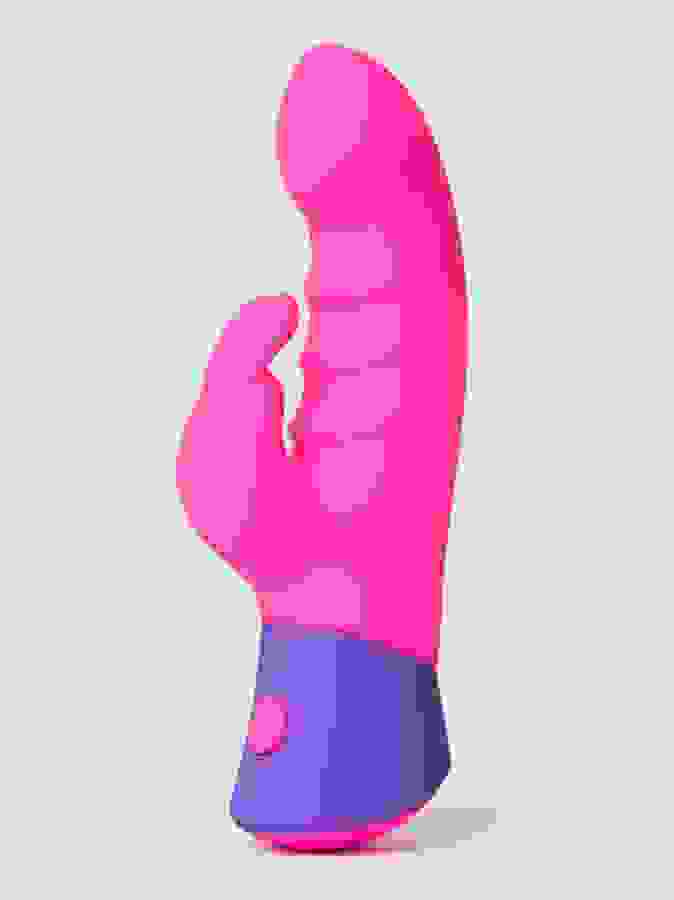 Rave Bunny Pink Textured Mini G-Spot Rabbit Vibrator, Pink, hi-res